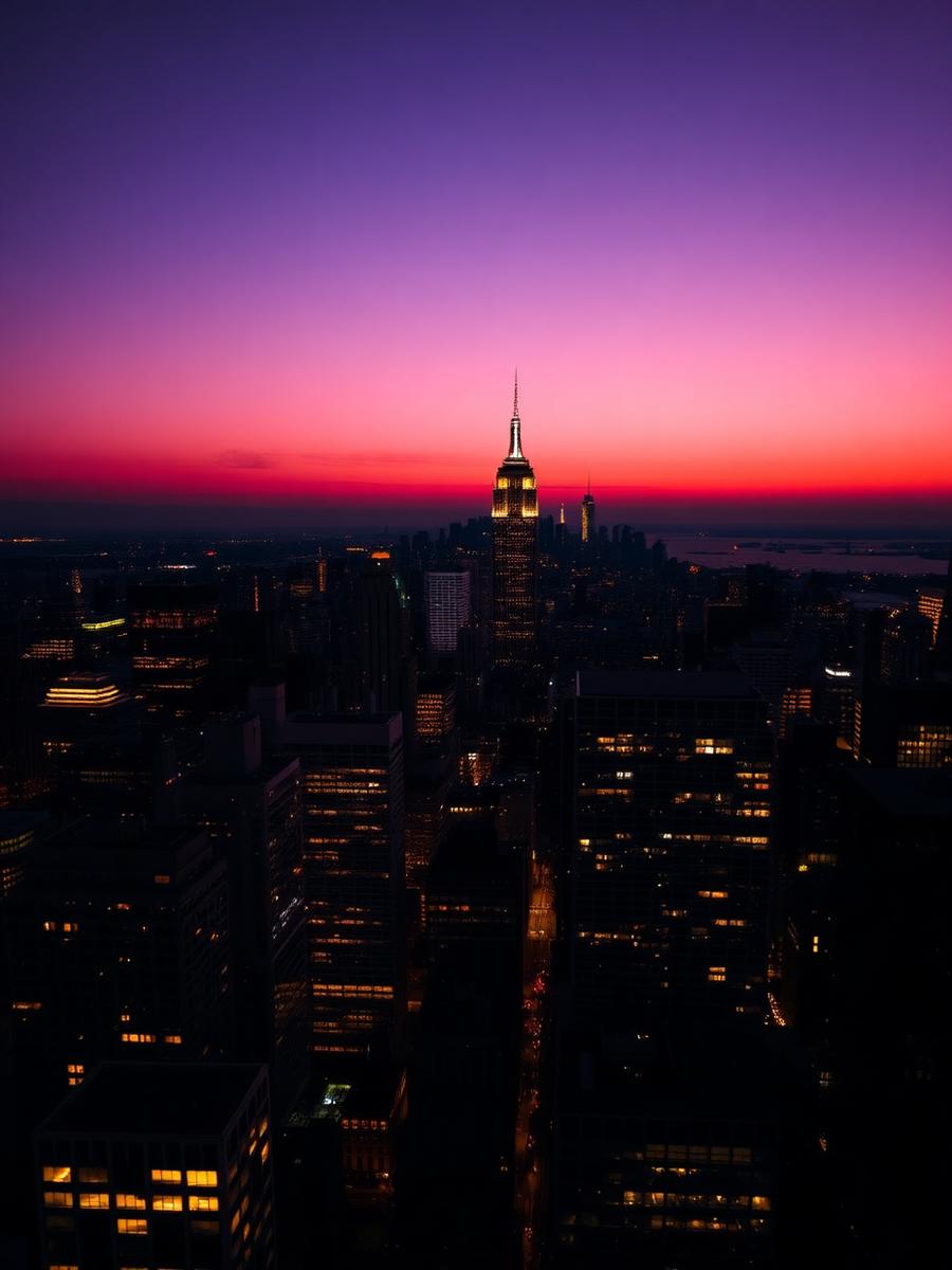 New York at golden hour